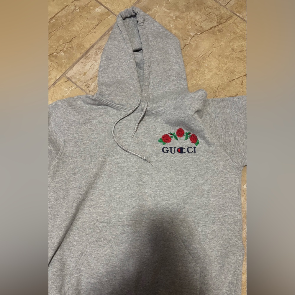 Large champion embroidered hoodie
